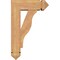 Ekena Millwork Funston Arts and Crafts Smooth Bracket w/ Offset Brace, Western Red Cedar, 5 1/2"W x 14"D x 22"H BKT0604X14X22FST03SWR - alternate 2